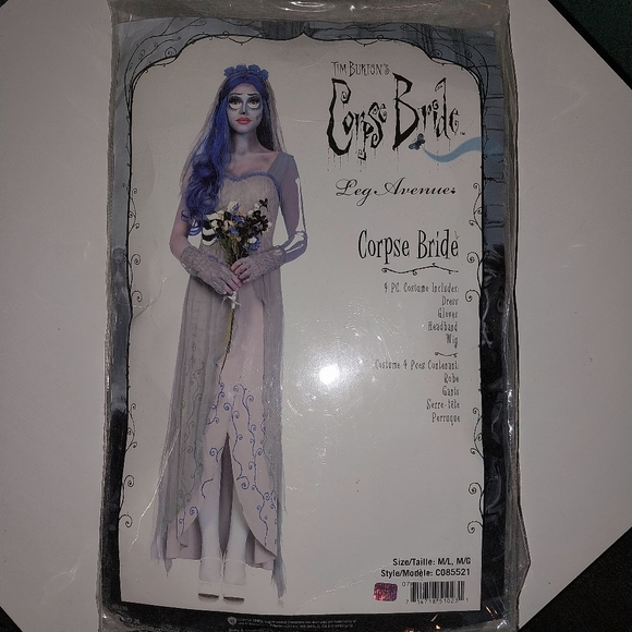 Leg Avenue Corpse Bride Halloween Costume - Size M/L - Picture 2 of 3